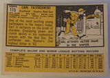 1963 Topps Carl Yastrzemski Baseball Card #115, VG-EX