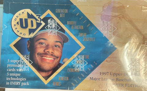 1997 Upper Deck UD3 Baseball Sealed Wax Box, 24 Unopened Packs