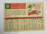 1959 Topps Willie Mays Baseball Card #50