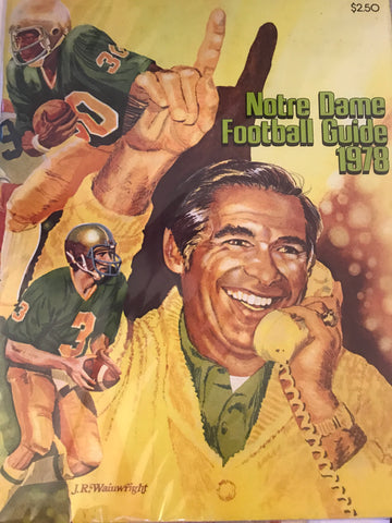 1978 Notre Dame Football Guide, Joe Montana