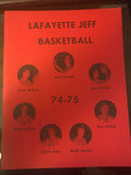 1974-75 Lafayette Jeff Indiana High School Basketball Media Guide - Vintage Indy Sports