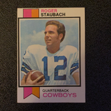 1973 Topps Roger Staubach Football Card #475 EX-EXMT