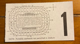 1975 Northwestern vs Notre Dame Football Ticket Stub