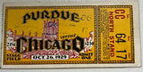 1929 Purdue vs Chicago Football Ticket Stub