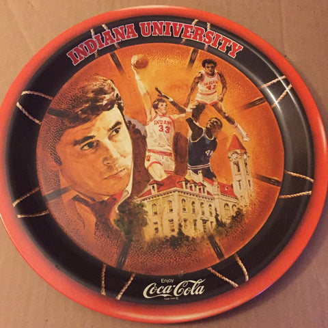 1976 Indiana University Bob Knight NCAA Basketball Champions Coca Cola Tray