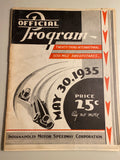 1935 Indianapolis 500 Race Program
