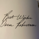 Oscar Robertson Autographed Book The Art of Basketball Oversized Paperback