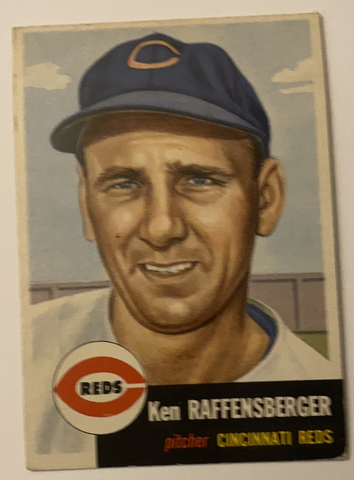 1953 Topps Ken Raffensberger Baseball Card #276 VG-EX