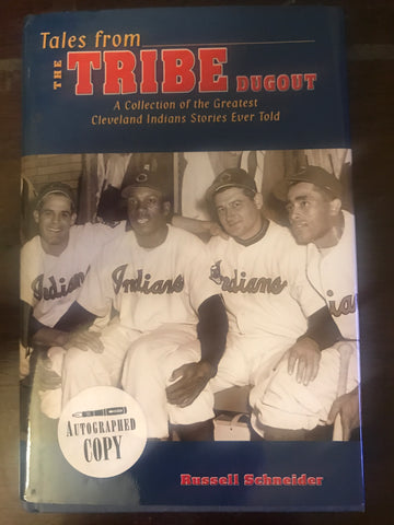 Bob Feller Autographed Book Tales from the Tribe Dugout