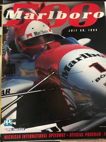 1995 Michigan Marlboro 500 Race Program