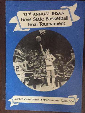 1983 Indiana High School Basketball State Finals Program