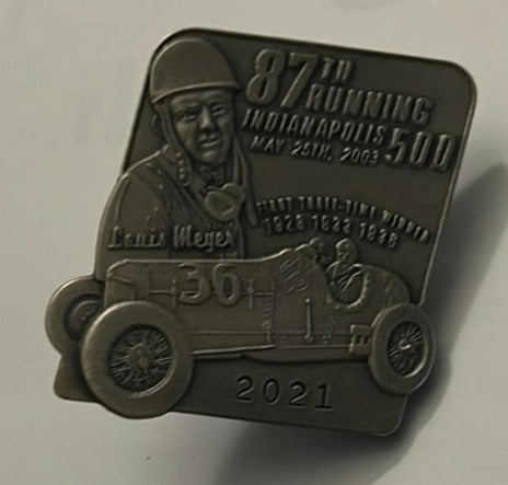2003 Indianapolis 500 Silver Pit Badge