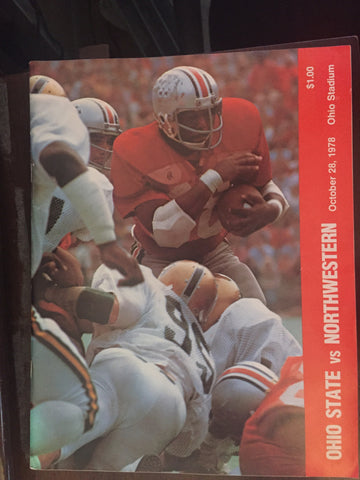 1978 Ohio State vs Northwestern Football Progam