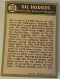 1967 Topps Gil Hodges Baseball Card #228, NM