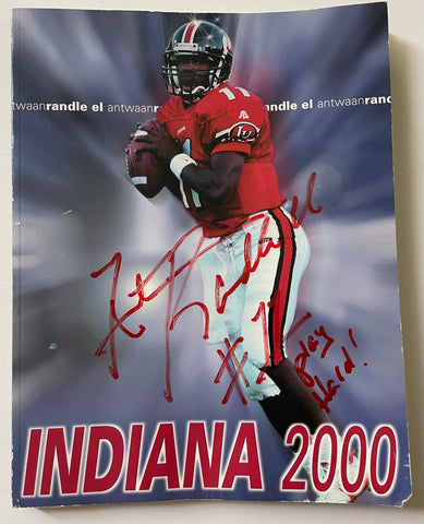 Indiana University 2000 Football Yearbook Signed Antwaan Randle El