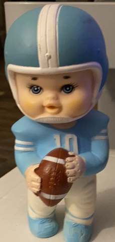 Vintage 1971 Rubber Squeaky Football Player