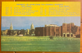 1966 Notre Dame Football Schedule Postcard