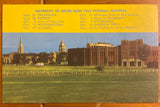 1968 Notre Dame Football Schedule Postcard