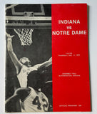 Indiana University vs Notre Dame 1975 basketball program