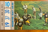 1973 Air Force vs Notre Dame Football Ticket Stub