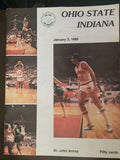 1980 Ohio State Vs Indiana University Basketball Program - Vintage Indy Sports