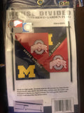 Ohio State / Michigan House Divided 13x18 Garden Flag