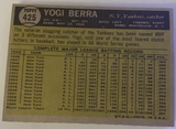 1961 Topps Yogi Berra Baseball Card #425, VG