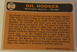 1966 Topps Gil Hodges Baseball Card #386, NM