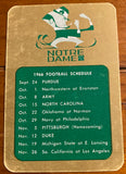 1966 Notre Dame Football Pocket Schedule