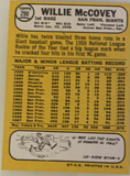 1968 Topps Willie McCovey Baseball Card #290, EX-MT