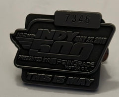 2018 Indianapolis 500 Silver Pit Badge