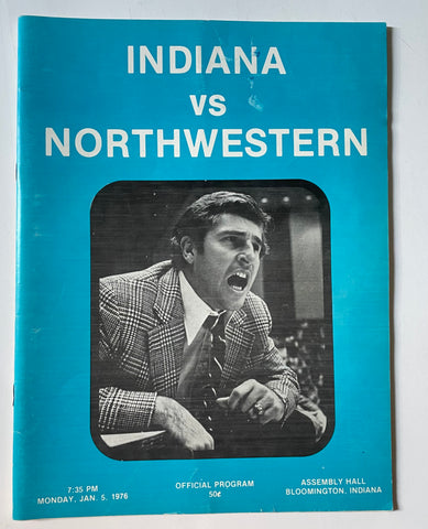 Indiana University vs Northwestern 1976 basketball program