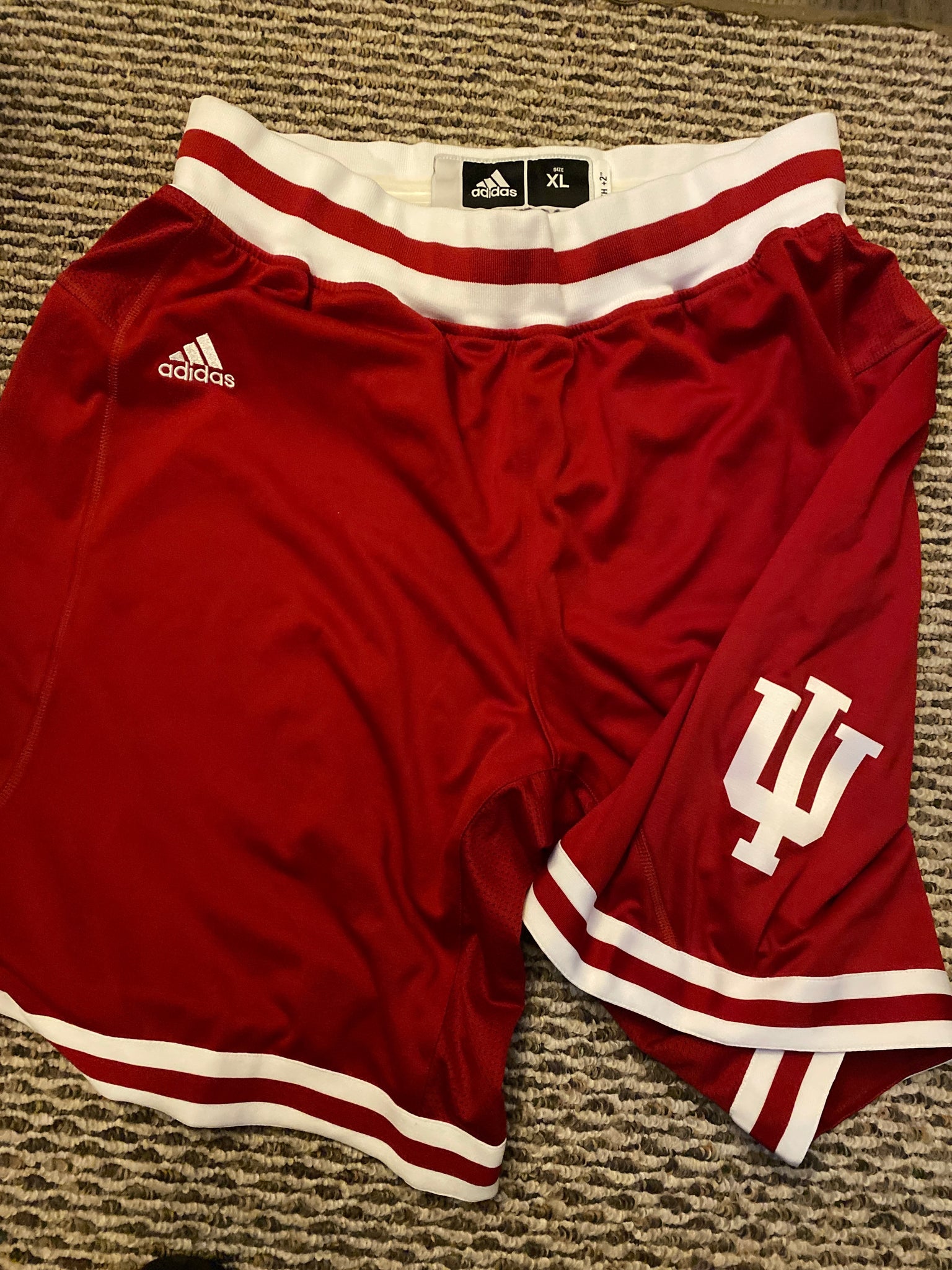 2010 11 Indiana University Team Issued Road Basketball Shorts Vintage Indy Sports