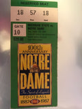 1987 Notre Dame vs Michigan State Football Ticket Stub - Vintage Indy Sports