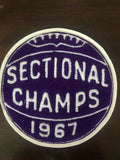 1967 New Market, Indiana HS Basketball Sectional Champs Patch - Vintage Indy Sports