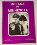 Indiana University vs Minnesota 1976 basketball program 75-76