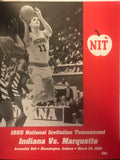 1985 NIT Program, Indiana vs Marquette - Vintage Indy Sports