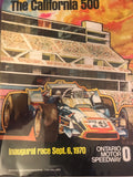 1970 California 500 Indy Car Race Progam - Vintage Indy Sports