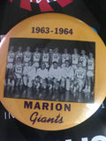 1963-64 Marion, Indiana High School Basketball Pinback Photo Button