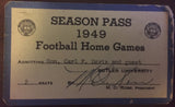 1949 Butler University Football Season Pass & Schedule - Vintage Indy Sports