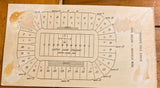 1936 Carnegie Tech vs Notre Dame Football Ticket Stub