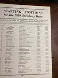 1959 Indianapolis 500 Race Program