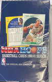 1990-91 NBA Hoops Basketball Sealed Wax Box, 36 Unopened