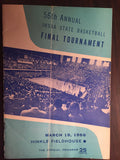 1966 Indiana High School Basketball State Finals Program - Vintage Indy Sports