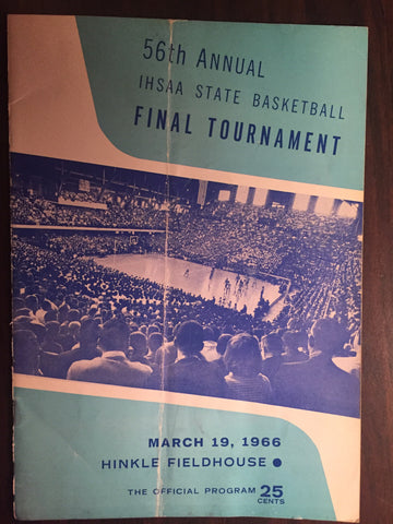 1966 Indiana High School Basketball State Finals Program
