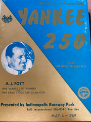 1969 Yankee 250 race program