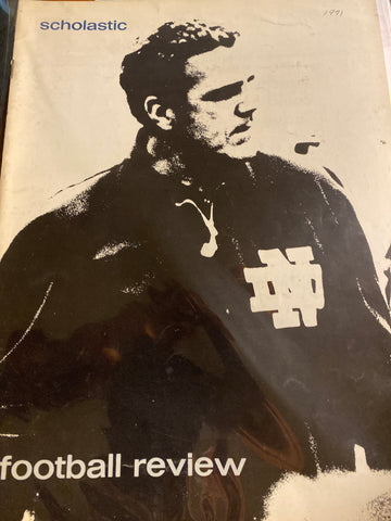 1971 Notre Dame Football Scholastic Review