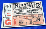 1932 Indiana High School Basketball State Finals Ticket Stub
