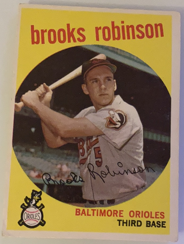 1959 Topps Brooks Robinson Baseball Card #439, VG