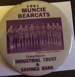 1961 Muncie Central High School Team Photo Pinback Button - Vintage Indy Sports